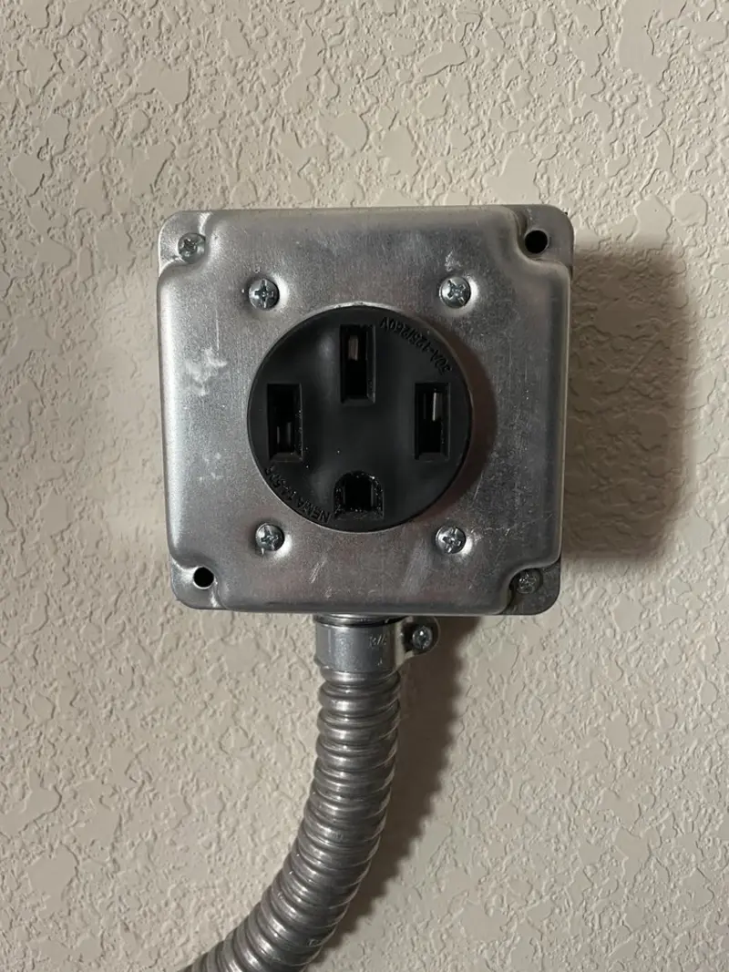 NEMA 14-50 outlet installed for Electrical Panel Upgrade in Shelby